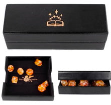Role 4 Initiative Faux Leather Dice Box Rolling Tray Wizard