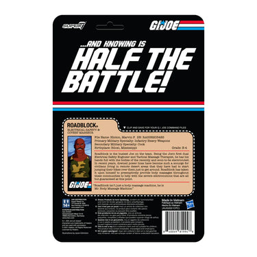 G.I. Joe Roadblock Body Massage PSA ReAction