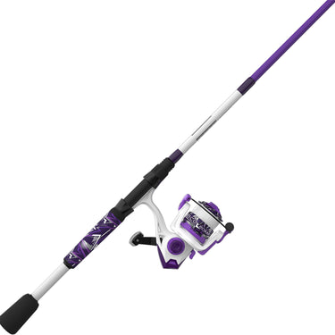 Zebco Roam 20 Prism Purple 6' Medium-Light Spinning Combo