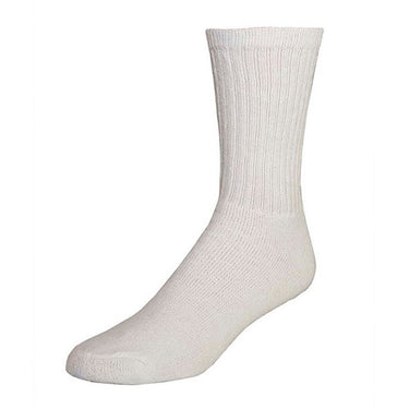 Railroad Socks 6-Pack Solid White Crew Socks