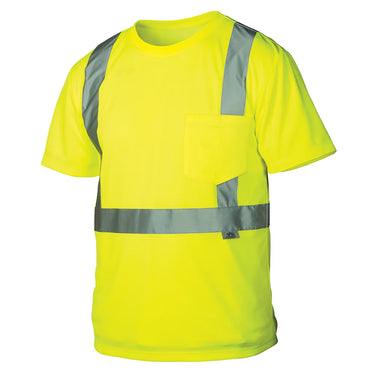Pyramex RTS21 Series Reflective T-Shirt (Hi-Vis Lime) Size XXL