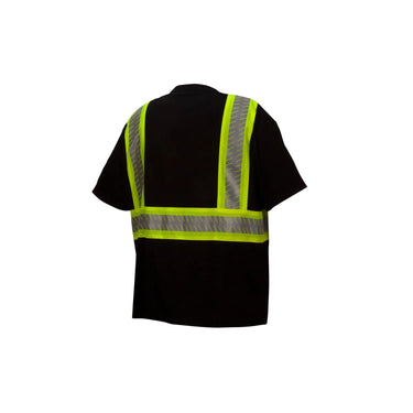 Pyramex RTS2311 ANSI Type O - Class 1 Not FR Black Reflective T-Shirt Size 2XL