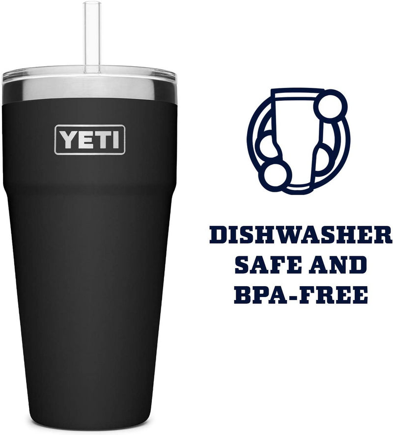 Load image into Gallery viewer, Yeti Rambler 26 Oz Straw Cup - Black
