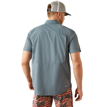 Ariat Men's VentTEK Outbound Classic Fit Shirt (Newsboy Blue) Size L