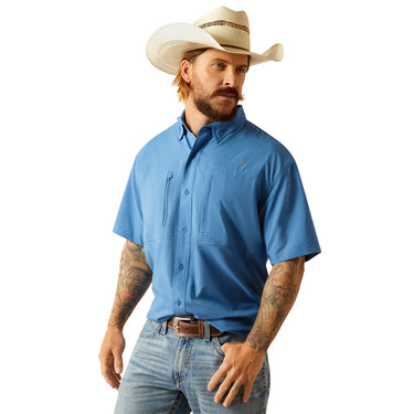 Ariat Men's VentTEK Classic Fit Shirt (Sapphire) Size XL