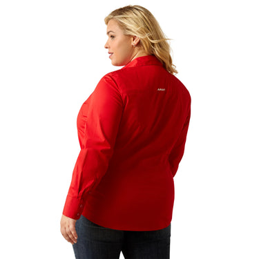 Ariat Women's Team Kirby Stretch Shirt (Red) Size M