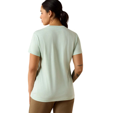 Ariat Rebar Cotton Strong Space Dyed T-Shirt (Clearly Aqua) Size M