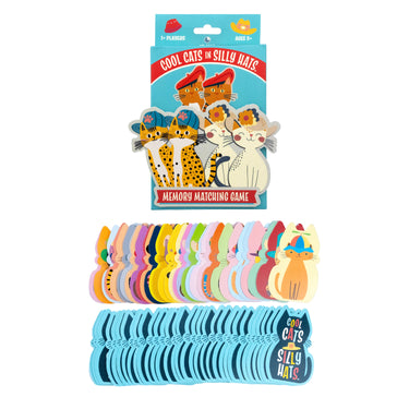 Project Genius Cool Cats in Silly Hats - Memory Matching Game