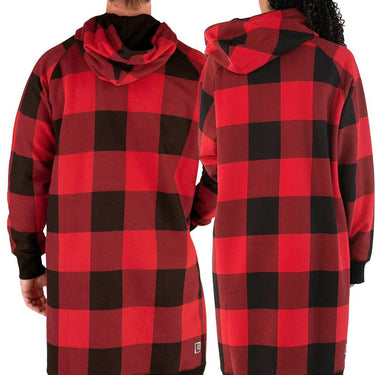 Lazy One Sleep Hoodie (Red Plaid) Size L/XL