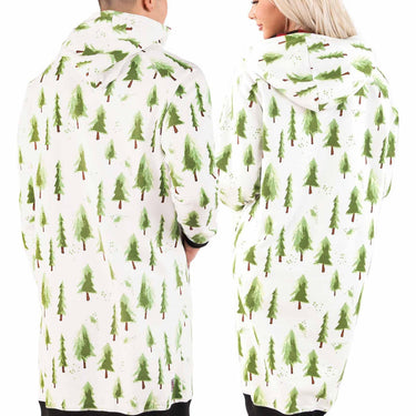 Lazy One Sleep Hoodie (Evergreen/Red Plaid) Size L/XL