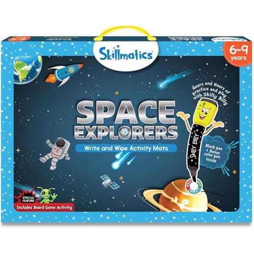 Skillmatics Space Explorers Write & Wipe Activity Mats