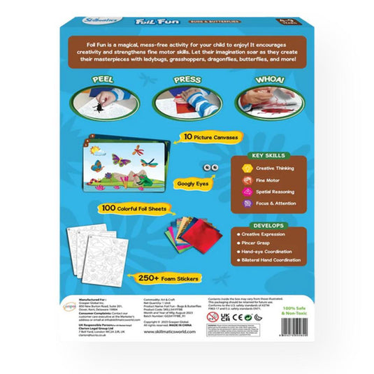 Skillmatics Foil Fun Bugs & Butterflies No-Mess Art Kit