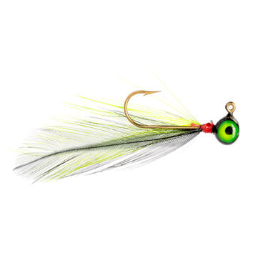 Strike King 1/32oz Mr. Crappie Shoo Shiner Jig (Tuxedo Black Chartreuse)