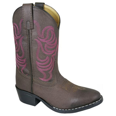 Smoky Mountain Kid's Monterey Western Boots (Brown/Pink) Size Child's 3