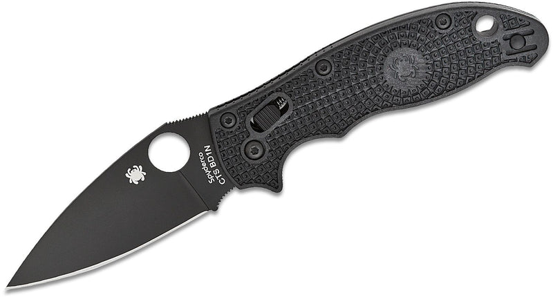 Load image into Gallery viewer, Spyderco Manix 2 Folding Knife 3-3/8&quot; BD-1 Black Plain Blade
