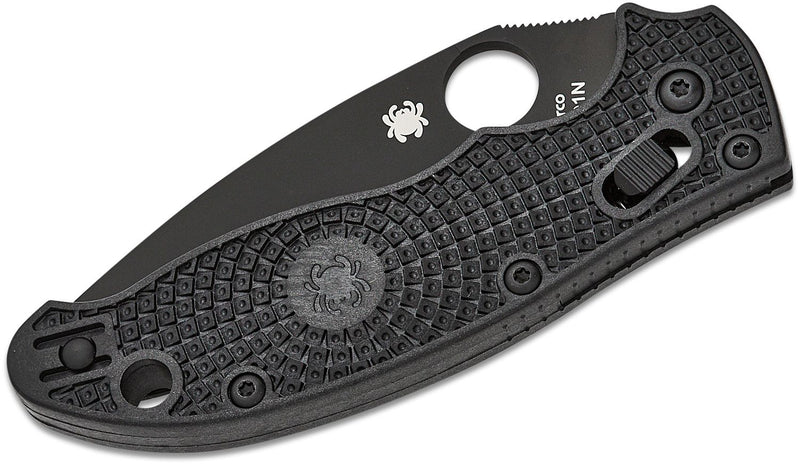 Load image into Gallery viewer, Spyderco Manix 2 Folding Knife 3-3/8&quot; BD-1 Black Plain Blade
