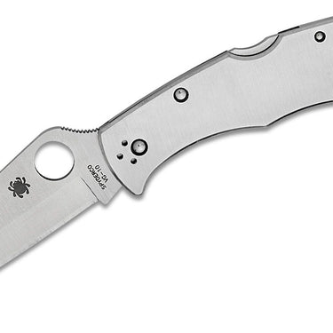 Spyderco Endura 4 Folding Knife 3.875" Satin Plain Blade