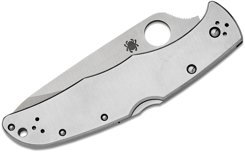 Load image into Gallery viewer, Spyderco Endura 4 Folding Knife 3.875&quot; Satin Plain Blade
