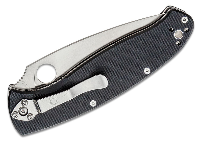 Load image into Gallery viewer, Spyderco Resilience Folding Knife 4-1/4&quot; Satin Plain Blade
