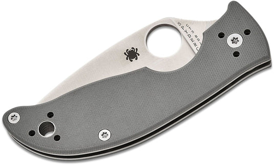 Spyderco Alcyone Folding Knife 2.91" CTS BD1 Satin Plain Blade