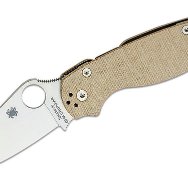 Spyderco Paramilitary 2 Folding Knife 3.47" CruWear Satin Plain Blade