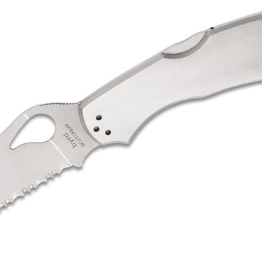 Spyderco Byrd Cara Cara 2 Folding Knife 3-3/4" Combo Flat-Ground Blade