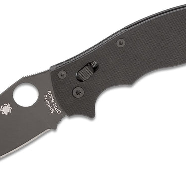 Spyderco Manix 2 Folding Knife 3-3/8" Black Plain S30V Blade