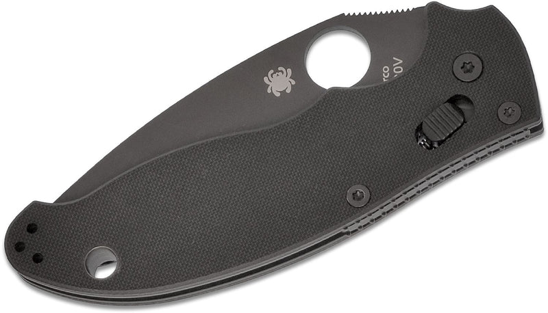 Load image into Gallery viewer, Spyderco Manix 2 Folding Knife 3-3/8&quot; Black Plain S30V Blade
