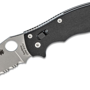 Spyderco Manix 2 Folding Knife 3-3/8" Satin Combo S30V Blade