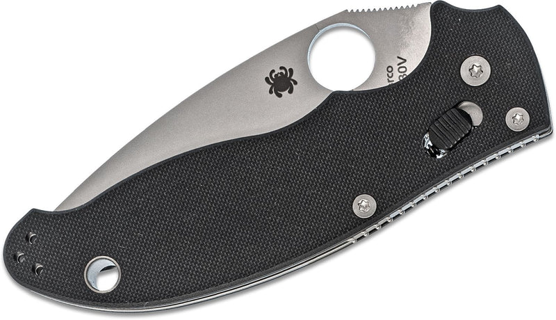 Load image into Gallery viewer, Spyderco Manix 2 Folding Knife 3-3/8&quot; Satin Combo S30V Blade
