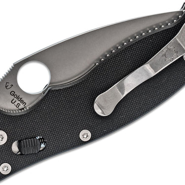 Spyderco Manix 2 Folding Knife 3-3/8" Satin Combo S30V Blade
