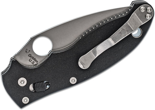 Spyderco Manix 2 Folding Knife 3-3/8" Satin Combo S30V Blade