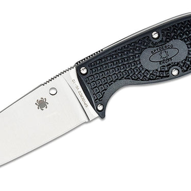 Spyderco Enuff 2 Fixed Blade Knife 3.93" VG10 Leaf Shaped Plain Blade