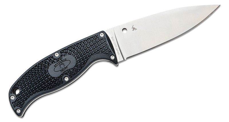 Load image into Gallery viewer, Spyderco Enuff 2 Fixed Blade Knife 3.93&quot; VG10 Leaf Shaped Plain Blade
