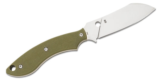 Spyderco Sjoerd Stok Drop Point Fixed Blade Knife 2.95