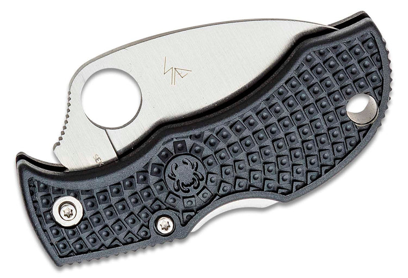 Load image into Gallery viewer, Spyderco Manbug Folding Knife 1.97&quot; VG10 Satin Wharncliffe Serrated Blade
