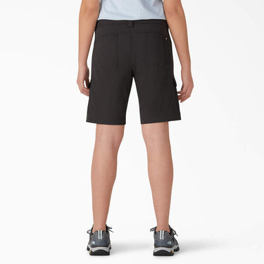 Dickies Women's Cooling Slim Fit Cargo Shorts (Black) Size 2