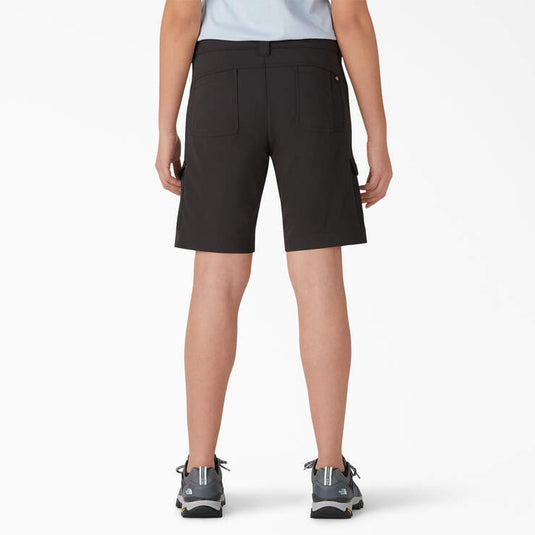 Dickies Women's Cooling Slim Fit Cargo Shorts (Black) 10