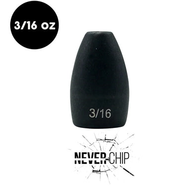 Woo! Tungsten Never Chip 3/16oz Tungsten Flipping Weight 4ct