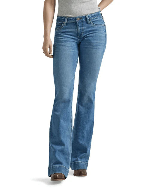 Load image into Gallery viewer, Wrangler Womens 30X32 Retro Mae Eva Mid Rise Wide Leg Jeans
