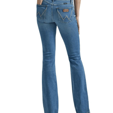 Wrangler Women's Retro Mae Eva Mid Rise Wide Leg Jeans (Light Wash) Size 28X36