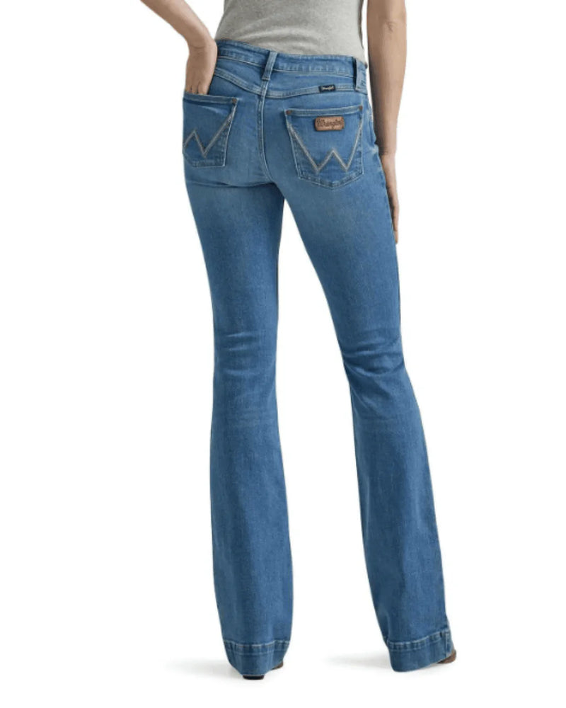 Load image into Gallery viewer, Wrangler Womens 30X32 Retro Mae Eva Mid Rise Wide Leg Jeans
