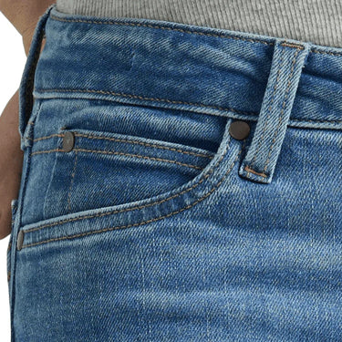 Wrangler Women's Retro Mae Eva Mid Rise Wide Leg Jeans (Light Wash) Size 28X36
