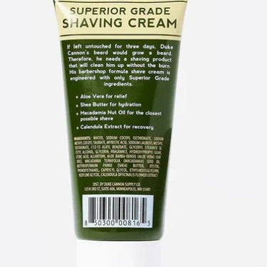 Duke Cannon Superior Grade Shaving Cream