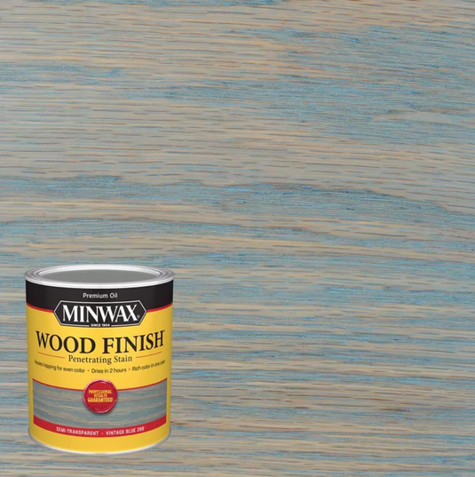 Minwax Wood Finish Semi-Transparent Phantom Gray Oil-Based Penetrating Wood Stain 1/2 pt