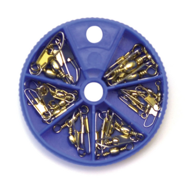 Eagle Claw Barrel Swivel with Safety Snap 20 Piece Assortment