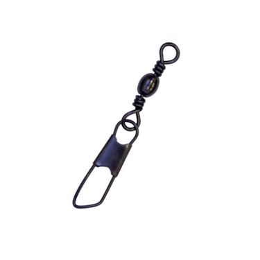 Eagle Claw Barrel Swivel with Safety Snap 3 Pack (Black) Size 1