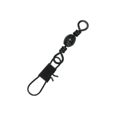 Eagle Claw Barrel Swivel with Interlock Snap 5 Pack (Black) Size 1