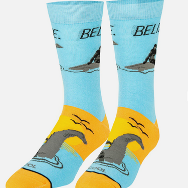 Odd Sox Believe Men's Crew Socks Size L