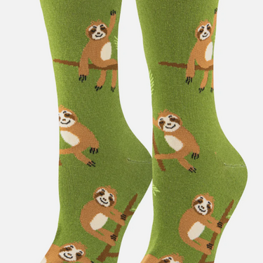 Odd Sox Sloths Women's Crew Socks Size M